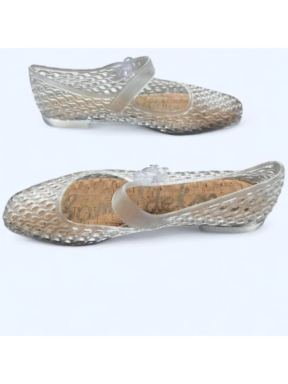 Sam Edelman Michaela Clear Jelly Shoes Size 8 Whimsy Kawaii Summer Kidcore - Picture 3 of 5